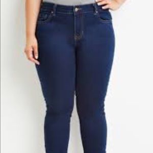 Mossimo brand dark blue denim jeggings